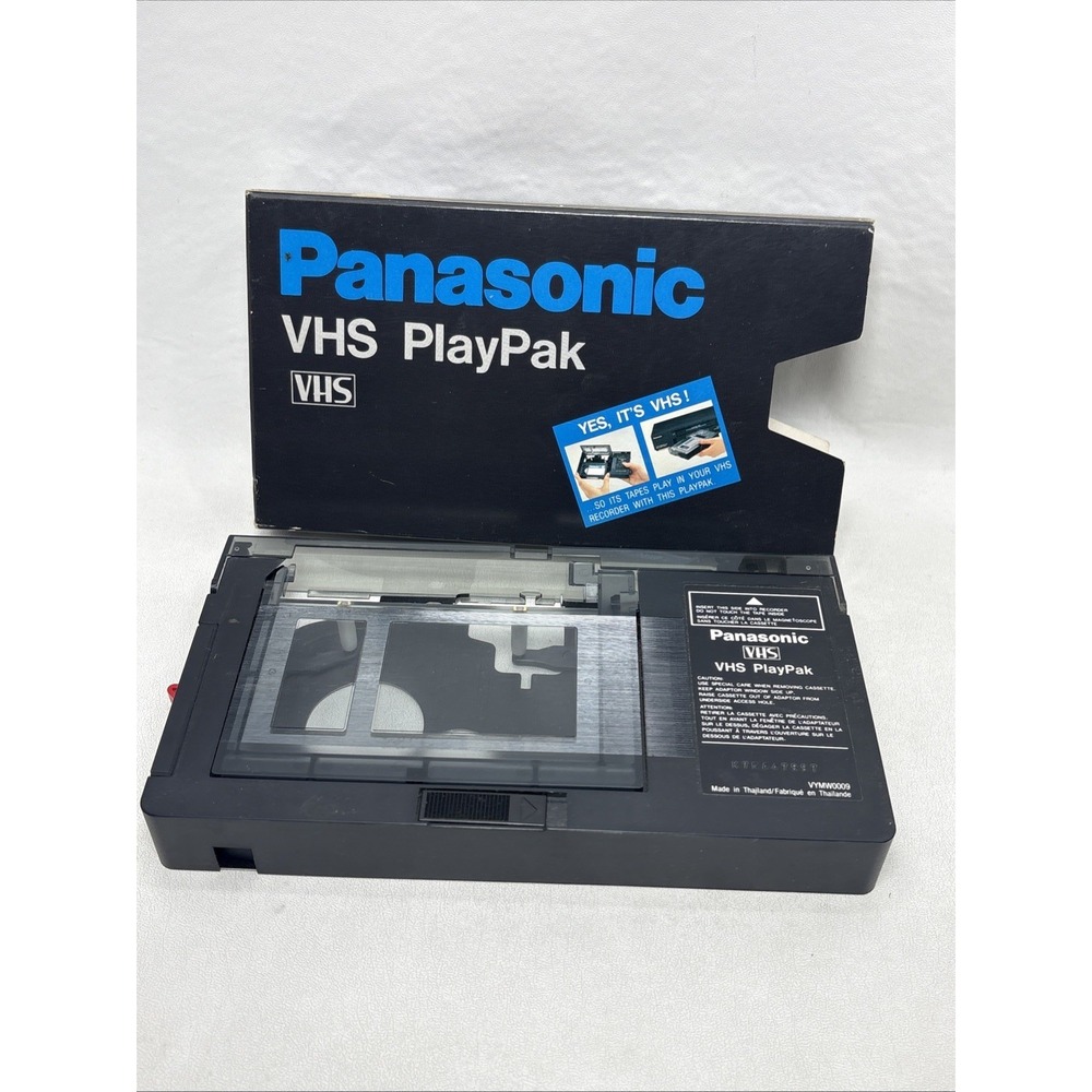 Panasonic VHS PlayPak VYMW0009 VHS-C Adapter w/ Sleeve